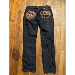 Coogi Australia Embroidered Jeans Low Rise Straight Leg 9/10 vintage 33.5